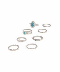 Stackable Ring Turquoise 8-Pack