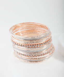 Rose Glitter Bangle 20-Pack