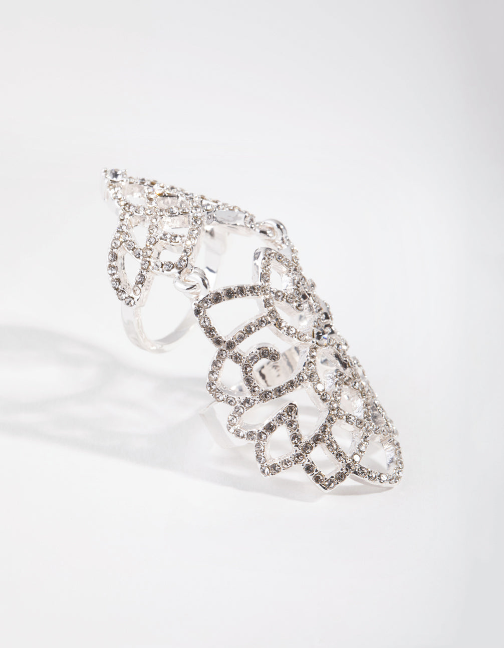 Crystal Hinge Statement Ring