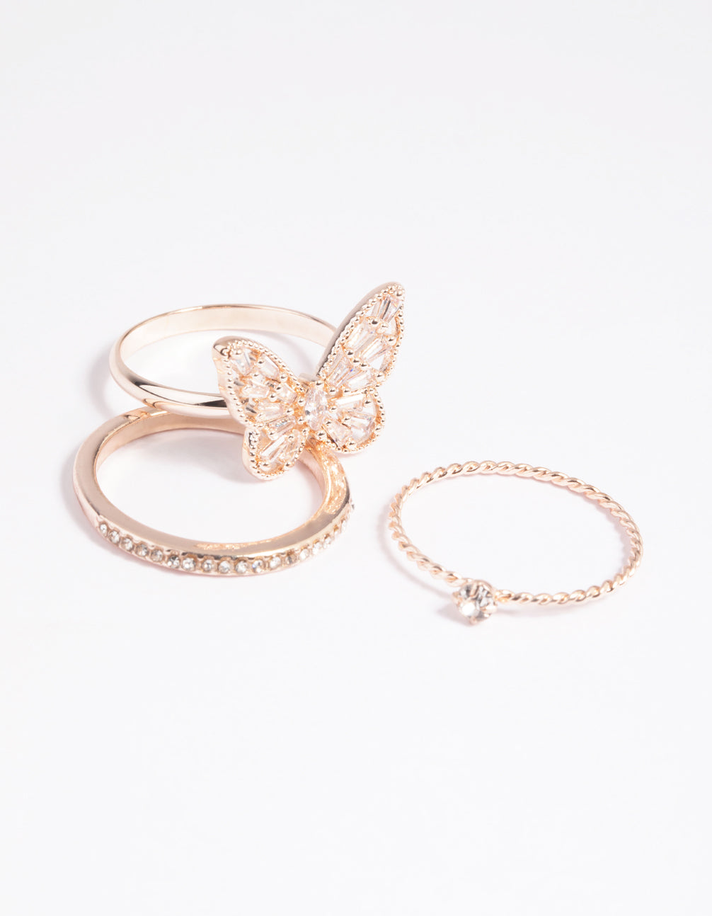 Rose Butterfly Ring Pack