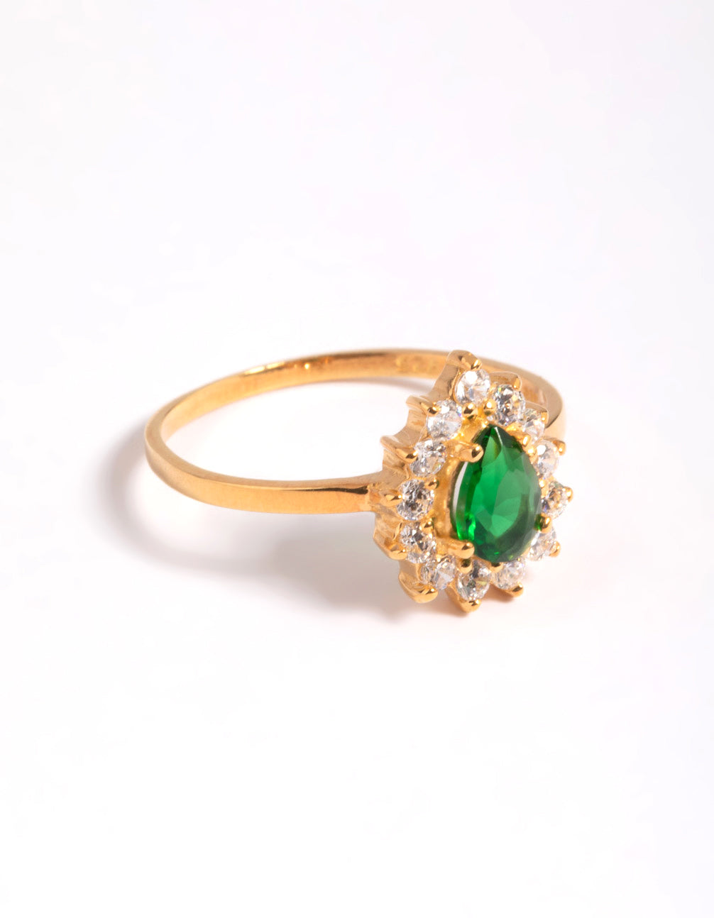 Green Pear Ring