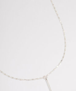 Flat Chain Stick Necklace
