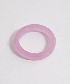 Pink Acrylic Solid Ring