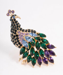 Sparkly Peacock Ring