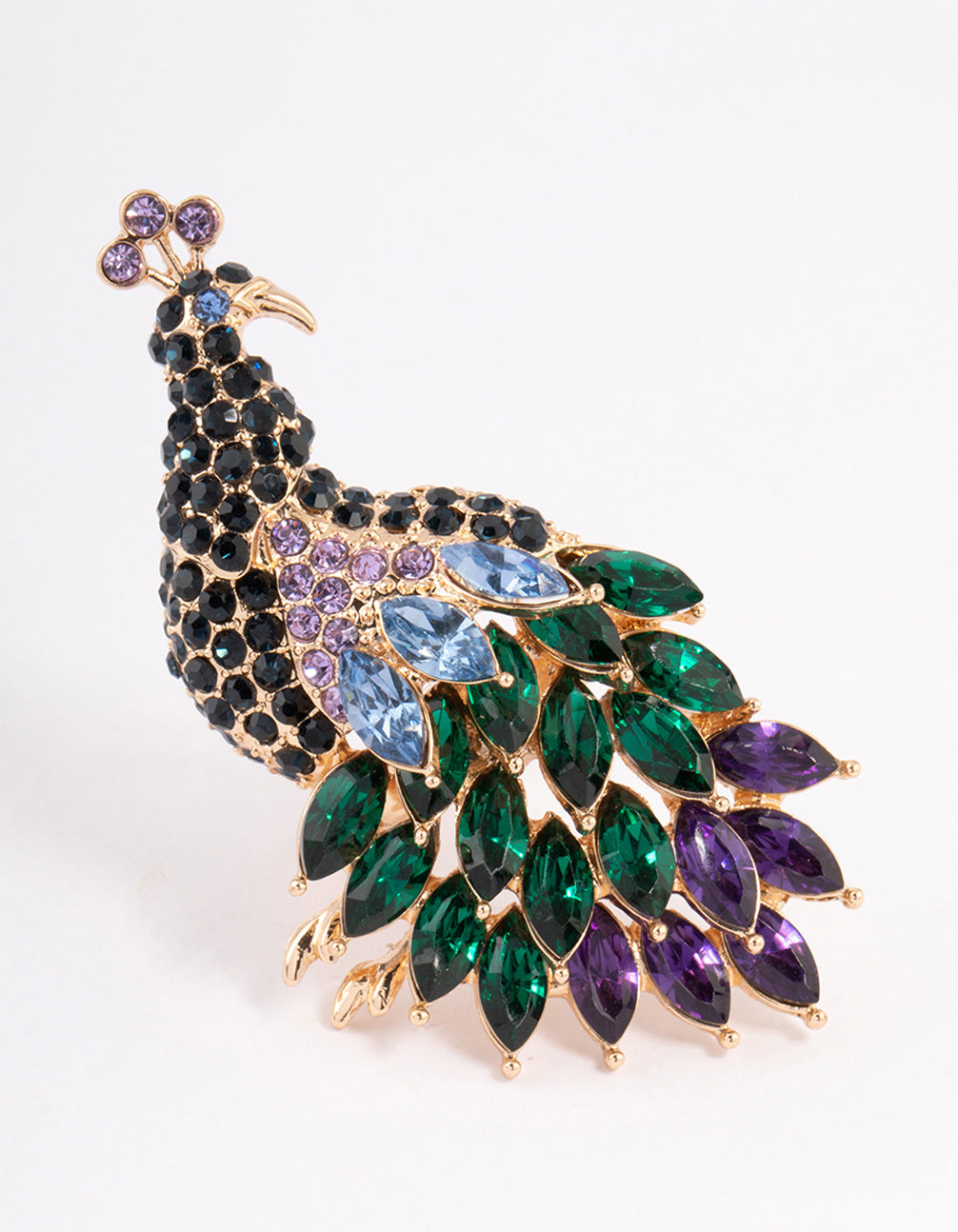 Sparkly Peacock Ring
