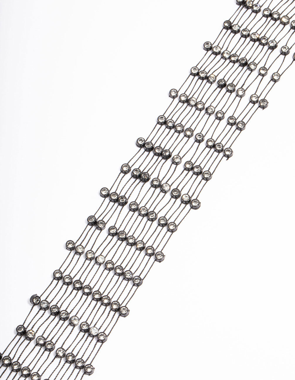 Black Mesh Stretch Scarf Necklace