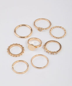 Disc & Heart Ring 8-Pack
