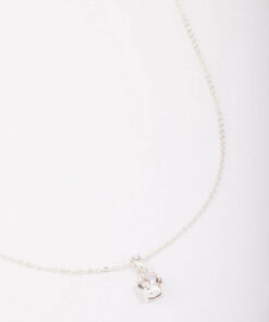 Crystal Solitaire Pendant Necklace