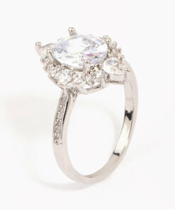 Rhodium Shining Star  Ring