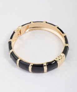 Black & Square Bangle