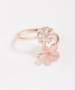 Rose Double Daisy Wrap Ring