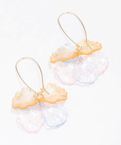 Acrylic Petal Hook Earrings