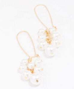 Pearl Cluster Earrings