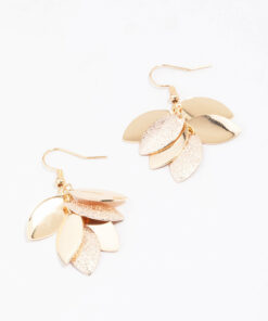 Textured Leaf Earrings