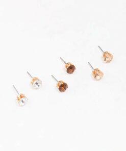 Circle Stud Earring 3-Pack