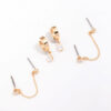 Chain Stud & Hoop Earring 3-Pack