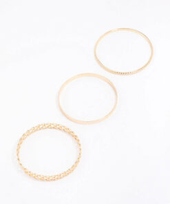 Woven Bangle 3-Pack