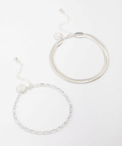 Snake Double Chain Bracelet Pack