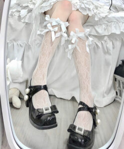 Fairy bows lace stockings