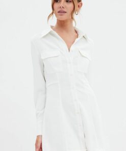 White Shirt Dress Long Sleeve